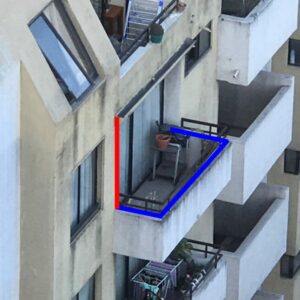 Balcón sin cielo mallas de seguridad