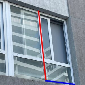 Ventana hoja fija mallas de seguridad