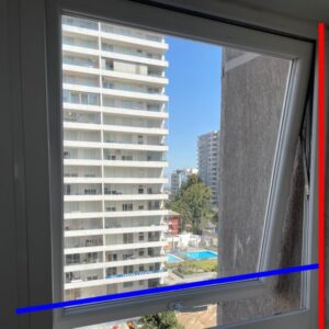 Ventana proyectante mallas de seguridad
